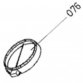 Foyer radiant D 19.5 (repère n°076) d'origine