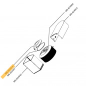 Commande de verrouillage chrome (repère n°MS-624914) NESPRESSO VERTUO NEXT