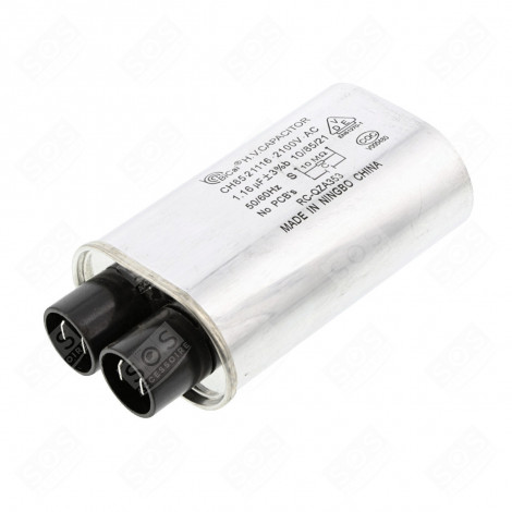 CONDENSATEUR 1.16MF  2100V D'ORIGINE FOUR MICRO-ONDES - RCQZA353WRZZ, 50283020001