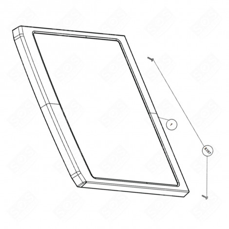 COUVERCLE (REPÈRE N°1) MACHINE À LAVER, LAVE-LINGE - 2938800200