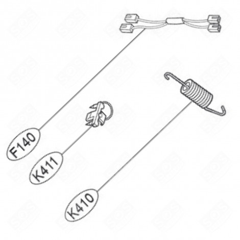 SUPPORT (REPÈRE N°K411) MACHINE À LAVER, LAVE-LINGE - MEG64919201