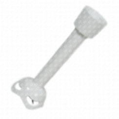 Pied mixeur blanc à 2 lames  207x50x70 mm