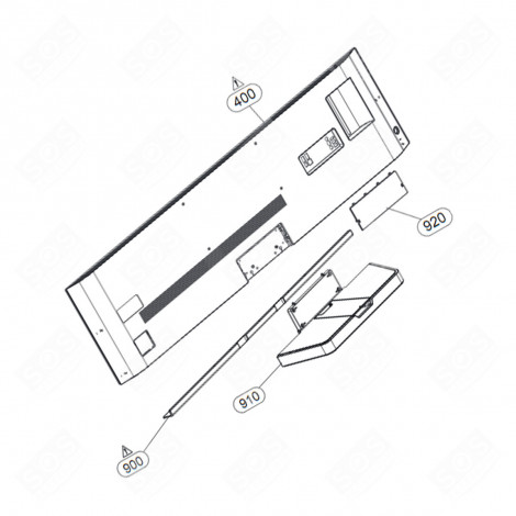 RACCORD PIED (REPÈRE N°910) TÉLÉVISION - ABA76969085