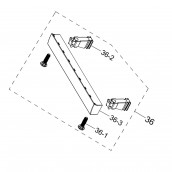 Ensemble plinthe avec vis