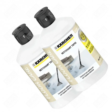 LOT DE 2 NETTOYANTS MOQUETTES ET TAPIS RM 519 DE 1L NETTOYEUR VAPEUR - 6.295-771.0, 62957710