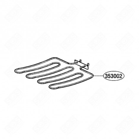 RÉSISTANCE DE SOL FOUR, CUISINIÈRE - 5300W1S030B