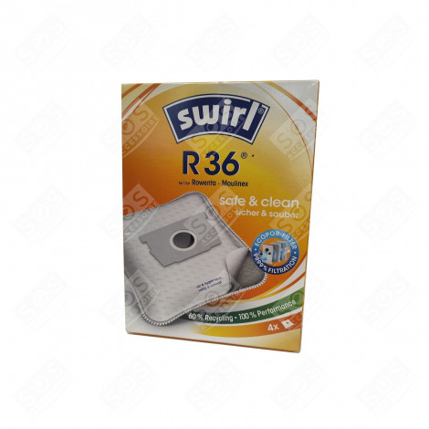 LOT DE 4 SACS ASPIRATEUR - ZR001501