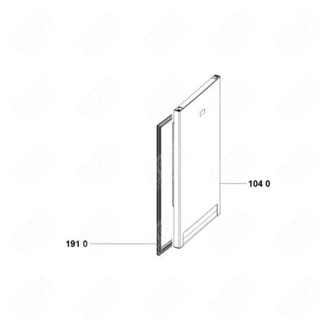 JOINT DE PORTE (PARTIE RÉFRIGÉRATEUR, REPÈRE 191 0) RÉFRIGÉRATEUR, CONGÉLATEUR - C00535115, 488000535115