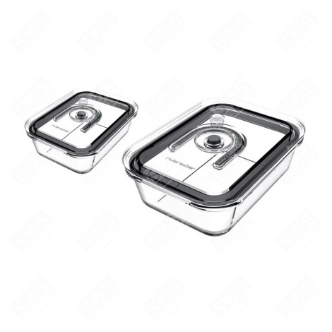 KIT DE 2 BOÎTES EN VERRE DIVERS PETIT MÉNAGER - 500681848