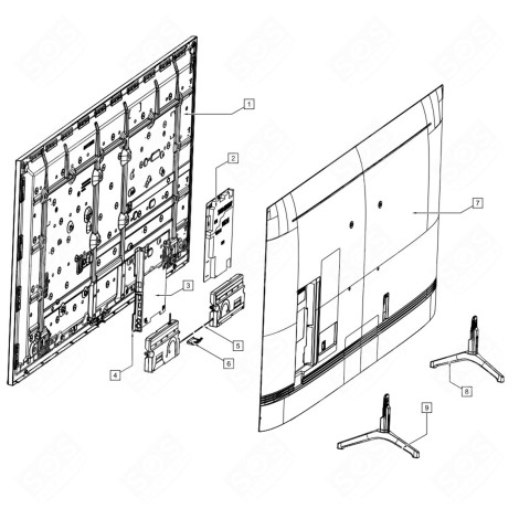 CARTE ÉLECTRONIQUE (REPÈRE N°3) TÉLÉVISION - BN94-15556L