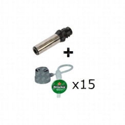 Buse + 3 lots de 5 tubes