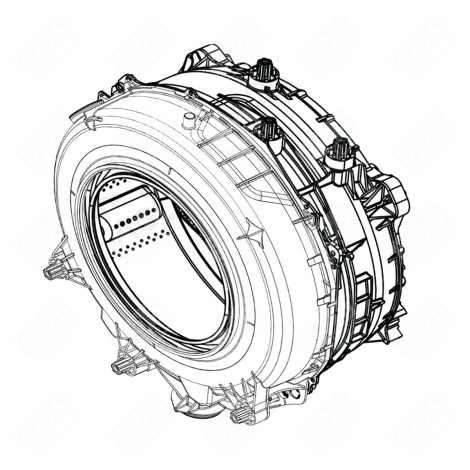 BLOC LAVEUR WF812CW205T MACHINE À LAVER, LAVE-LINGE - 2438608300