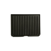 Plaque de cuisson rainurée