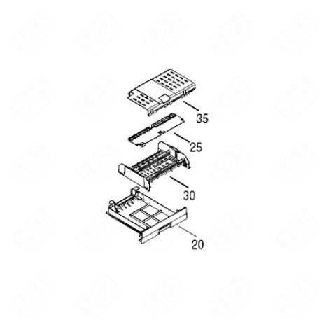 MODULE DE PUISSANCE ( REPÈRE 25 ) FRIGO, RÉFRIGÉRATEUR, CONGÉLATEUR - 6143562
