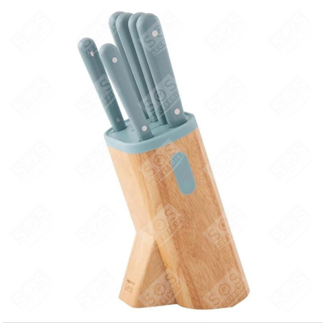 BLOC DE COUTEAUX 6 PIÈCES  FOREST DIVERS PETIT MÉNAGER - 17007919
