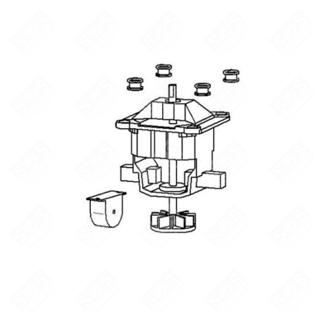 MOTEUR COMPLET ROBOT MÉNAGER - MS-651734, MS651734