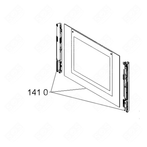ENSEMBLE VITRE EXTÉRIEURE FOUR, CUISINIÈRE - 480121102667