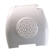 Grille arrière blanche