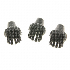 Lot de 3 petites brosses noires 