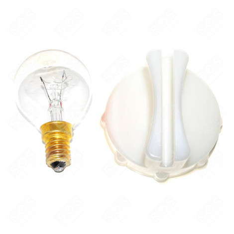 AMPOULE 40W E14 ET OUTIL DÉMONTE LAMPE FOUR, CUISINIÈRE - 00057874, 00613634