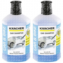 Lot de 2 bouteilles Nettoyant voiture wash & wax 1 litre d'origine