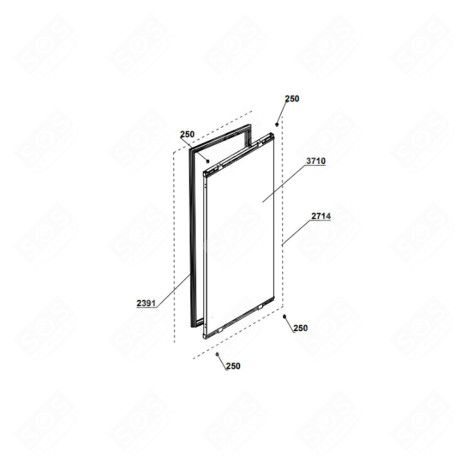 PORTE (PARTIE RÉFRIGÉRATEUR) D'ORIGINE RÉFRIGÉRATEUR, CONGÉLATEUR - 4639460100