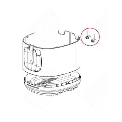 RESSORTS DROIT ET GAUCHE FRITEUSE, AIRFRYER - SS-995079, SS995079
