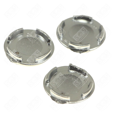 LOT DE 3  CACHES VIS CHROME ROBOT MÉNAGER - 104097S