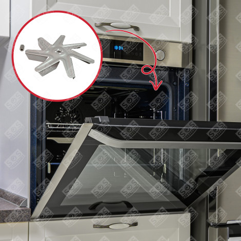 HÉLICE AVEC ÉCROU 150X18 MM FOUR, CUISINIÈRE - 00650472,  00600434