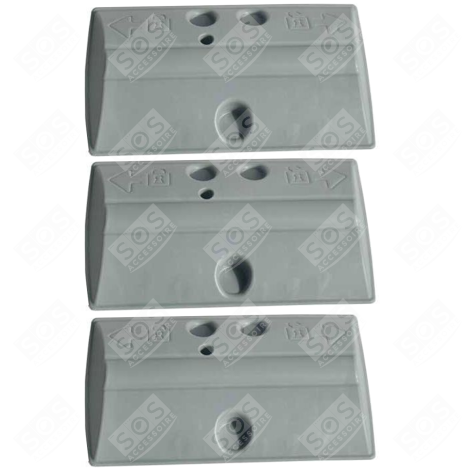 LOT DE 3 AUBES DE TAMBOUR D'ORIGINE MACHINE À LAVER, LAVE-LINGE - WTG330800, 55X2981