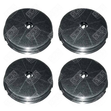 LOT DE QUATRE FILTRES CHARBON ROND TYPE 180 CR300 190X40 MM HOTTE - CR300, 484000008647