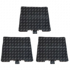 Lot de trois filtres charbon 230X215X22 mm