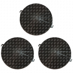 Lot de trois filtres charbon type 211 CHF211 210X26 mm