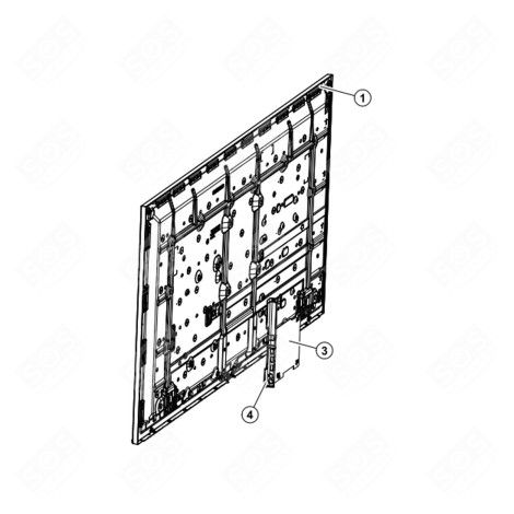 CARTE ÉLECTRONIQUE, MODULE PRINCIPAL (REPÈRE 3) TÉLÉVISION - BN94-15808L, BN9415808L