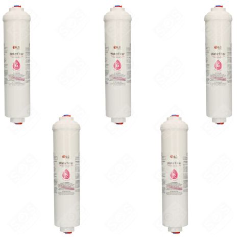 LOT DE 5 FILTRES À EAU D'ORIGINE RÉFRIGÉRATEUR, CONGÉLATEUR - ADQ73693901