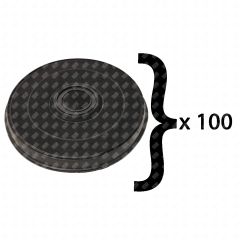 Lot de 100 filtres  charbon type E233 FAC519 EFF57  231X28 mm