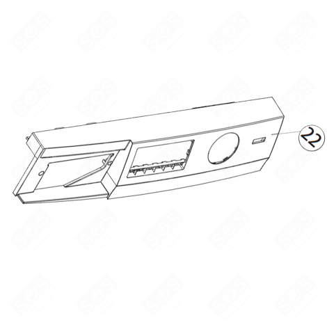 BANDEAU DE FAÇADE (REPÈRE 22) MACHINE À LAVER, LAVE-LINGE - 49056017