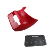 Cadran rouge avec étiquette à boutons