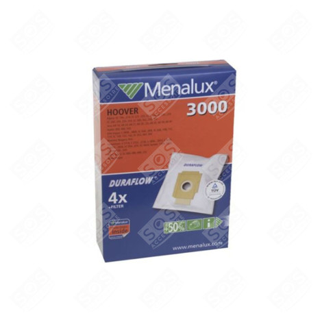 LOT DE 4 SACS 3000 ASPIRATEUR - 9001961516