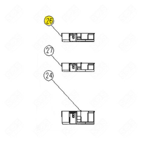 BALCONNET SUPÉRIEUR (REPÈRE 26) RÉFRIGÉRATEUR, CONGÉLATEUR - 53041706, 2207502731