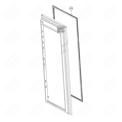 JOINT DE PORTE (REPÈRE 460) FRIGO, RÉFRIGÉRATEUR, CONGÉLATEUR - 42155754