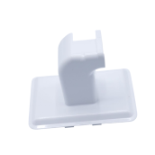 Cache charniere blanc, droit