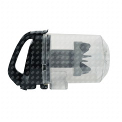 Bac, séparateur à poussières complet noir et gris