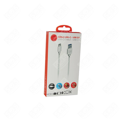 CÂBLE DE CHARGE USB C 3.0 (1M) TÉLÉPHONIE, SMARTPHONE - ML308739-N