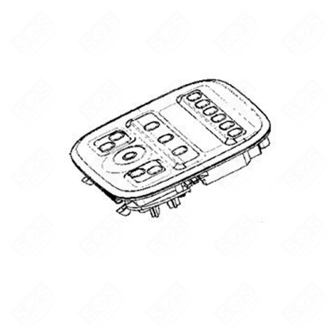 CADRAN DE COMMANDE GRIS ROBOT MÉNAGER - MS-8030001562, MS8030001562