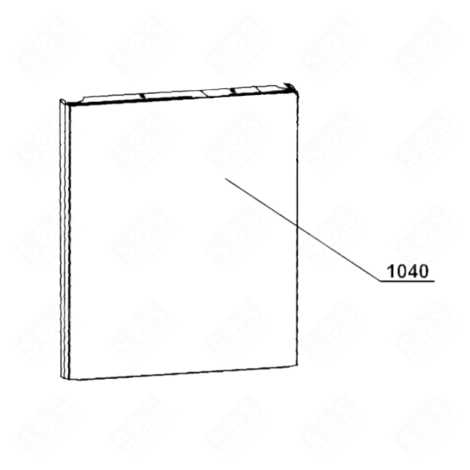 PORTE EXTER. BL LAVE-VAISSELLE - 480140101171