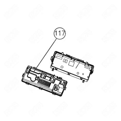 BOITIER MODULE SÈCHE-LINGE - 49056185, 0180200410