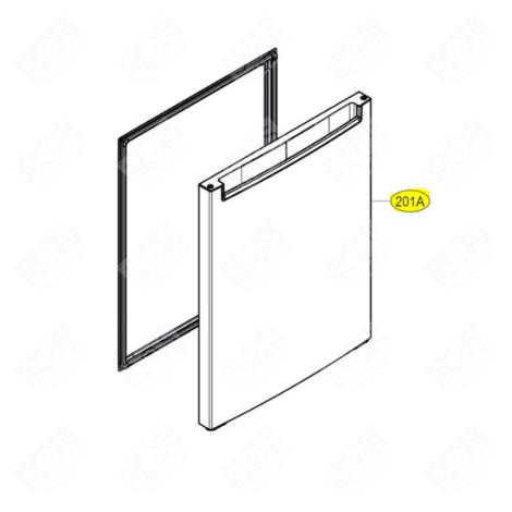 PORTE (PARTIE CONGÉLATEUR) FRIGO, RÉFRIGÉRATEUR, CONGÉLATEUR - ADD76449517