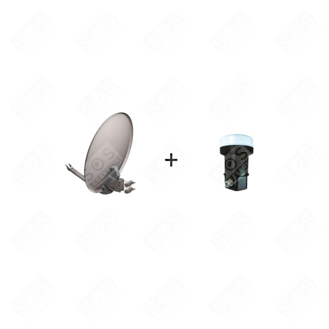 PARABOLES ACIER 60CM TÉLÉVISION - KIT604