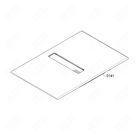 SURFACE VITROCÉRAMIQUE (REPÈRE 0141) PLAQUE DE CUISSON - 23001390